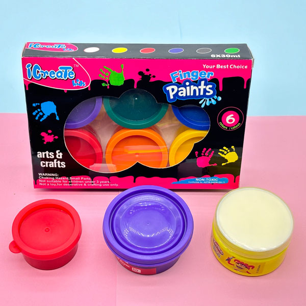 Finger Paint in pots with display box