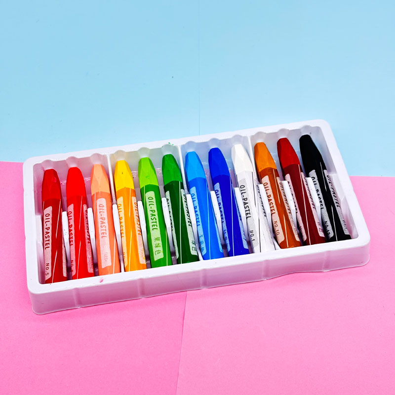 Hexagonal Oil Pastel in Paper box 