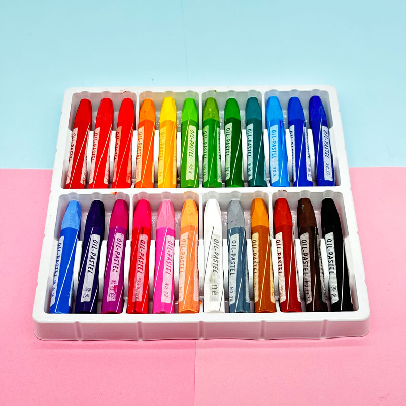 Hexagonal Oil Pastel in Paper box 