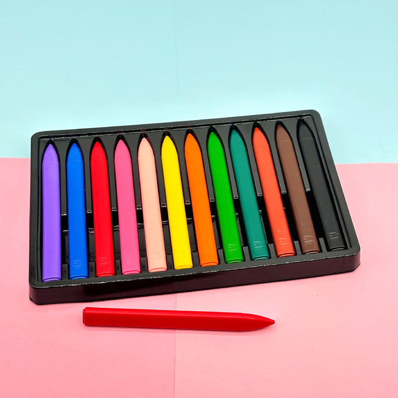 Plastic crayon in pen style