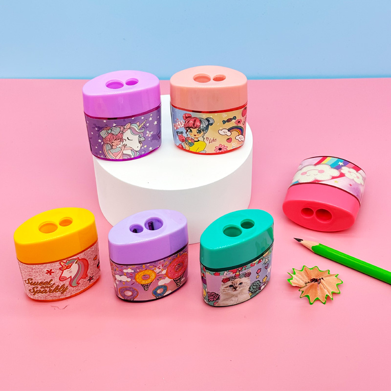 sharpener with body sticker