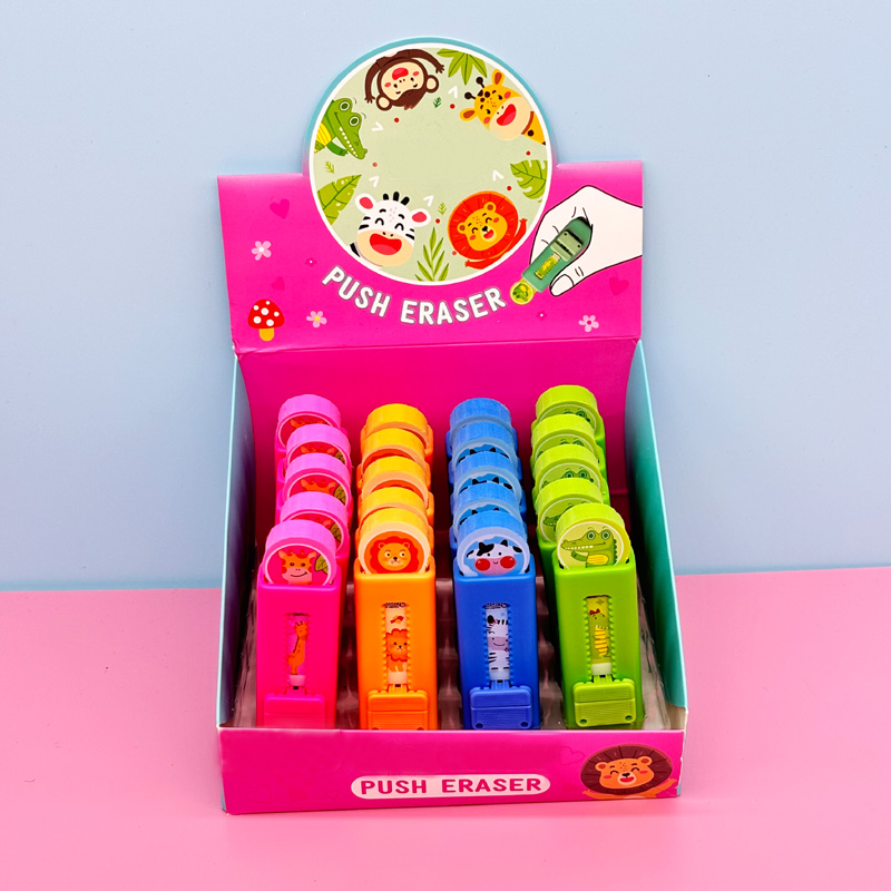Push pull eraser pen  