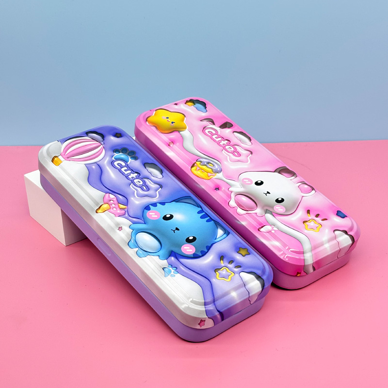 Metal tin pencil case 