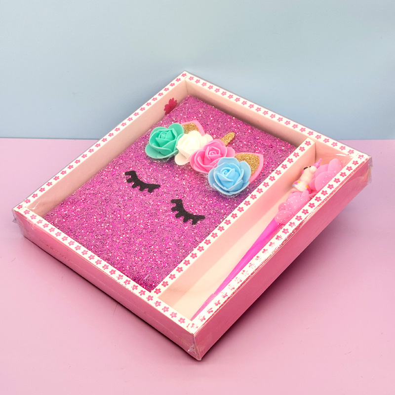 Notebook with pen in gift box