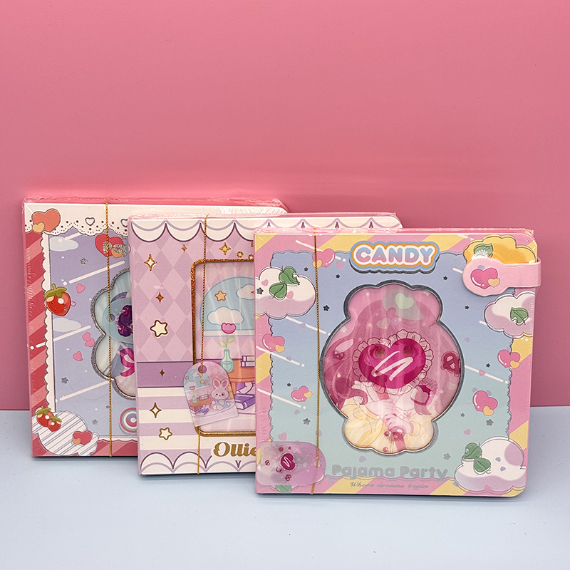 Magnetic lock note book , 3D design