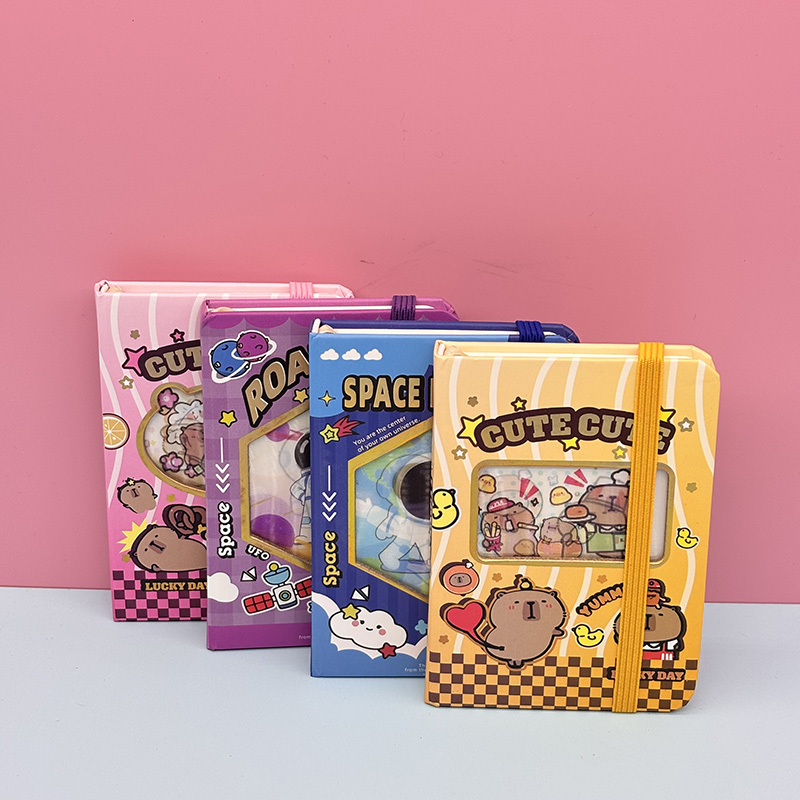 mini hardcover note book , 3D design